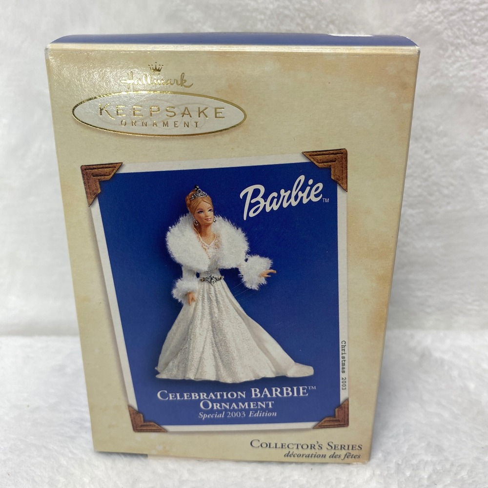 NIB Hallmark Celebration Barbie Christmas Ornament Special 2003 Edition Daughter
